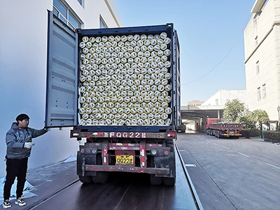 PVC flex banner packing